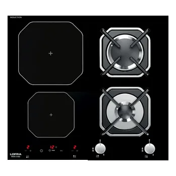 Varná deska Lofra HGN622I indukční a plynová varná deska černé sklo šíře 60cm
