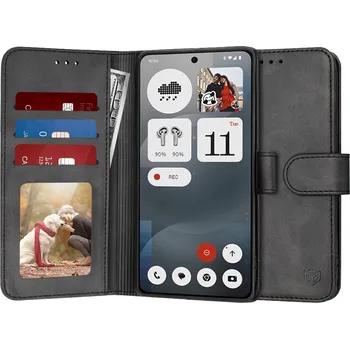 Pouzdro na mobilní telefon Techsuit Diary Book pro Nothing Phone (3a) černá