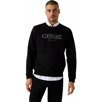 Pánská mikina GUESS PÁNSKÁ MIKINA CN BASIC SWEATSHIRT ČERNÁ vel. L