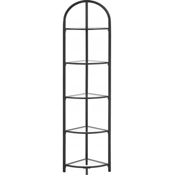 Knihovna Regál Oskar 28 cm x 158 cm x 28 cm černý