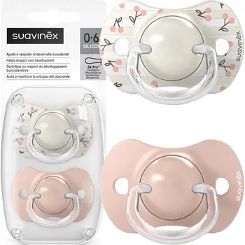 dudlíky Suavinex Dudlíky pro miminko silikonové SX Pro Dreams růžové 2 ks 0-6m