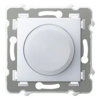 vypínač Ospel Ospel Szafir univerzální stmívač LP-8ZL2/m/00 pro žárovku, halogen a LED zátěž bílá