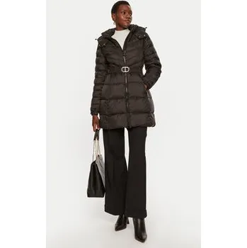 TWINSET Vatovaná bunda 242TP2182 Černá Slim Fit 48