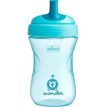 Kojenecká láhev Chicco Hrneček Advanced s brčkovým náustkem 266 ml, 12m + Zelená