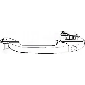 Dveře karosérie Topran 107 536 Vnější klika dveří