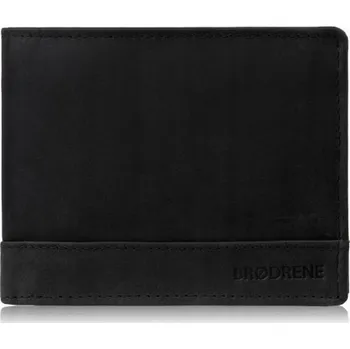 Peněženka Brødrene pánská kožená peněženka černá - muž