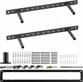 police SucceBuy Nástěnné konzole pro police, 2 ks, 55,84 cm – Ideální do garáže i kanceláře