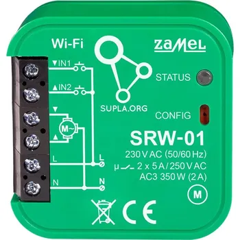 IP kamera WiFi ovladač rolet do krabice 230V Supla SRW-01 Zamel