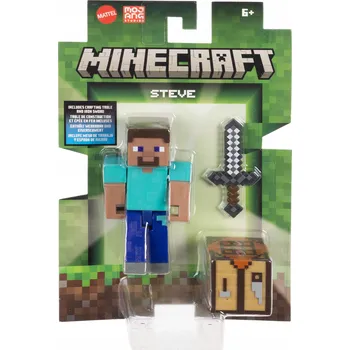 Figurka Minecraft figurka Steve, pixelová postavička + příslušenství JCN28