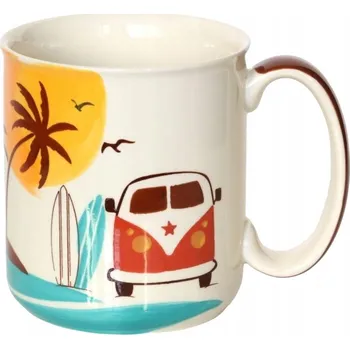 Velký keramický hrnek s prázdninovým motivem 450 ml pro syna, ručně malovaný