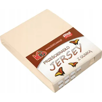 Prostěradlo Prostěradlo jersey s gumou 200x220 béžové světlé