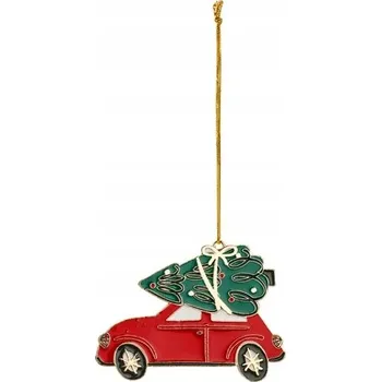 Vánoční dekorace Vánoční Baňky ve tvaru stromečku 9 cm 1 ks