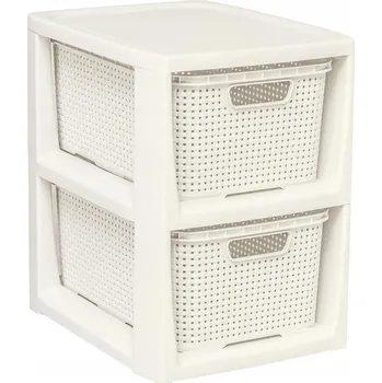 Komoda Koupelnový regál BranQ bílý 29,5 x 24 x 32,8 cm