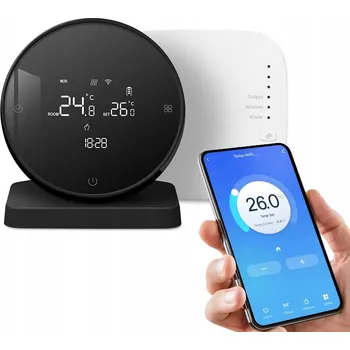 Termostat Termostat TUYA WiFi 16A NC NO pro ventily, kamna, čerpadlo ÚT, bojler, vyhřívací podložka