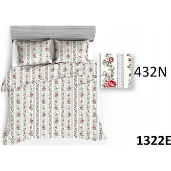 Povlečení Povlečení 200x220, růžičky a proužky