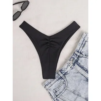 Dámské plavky SHEIN ČERNÉ PLAVKOVÉ TANGÁ (L)