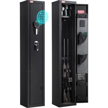 Zabezpečení domácnosti Vevor Skříň na dlouhé zbraně, ocelová, požáruvzdorná, digitální zámek