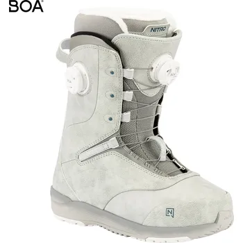 Boty na snowboard Boty na snowboard Nitro Crown BOA light grey UK 8 (EUR 41 1/3) 2026 - Odesíláme do 24 hodin