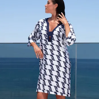 Dámské plavky Tunika LISE CHARMEL (ASB4496-21), Velikost S, Barva tmavě modrá