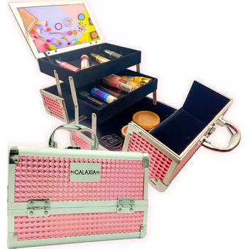 Kosmetický kufr Galaxia 18 x 23 x 15 cm růžové zlato