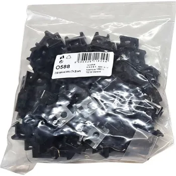 Organizace kabelů Držák stahovací pásky CTH-2B černý, balení 100ks