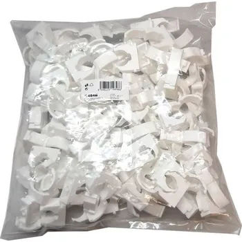 kabelová chránička Příchytka kabelů a trubek 22mm uzamykatelná bílá, balení 100ks