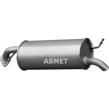 Výfukový systém Koncový tlumič výfuku ASMET 15.016