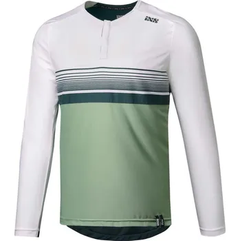 cyklistický dres IXS Flow Lite 1.0 henley, white-sage, L L