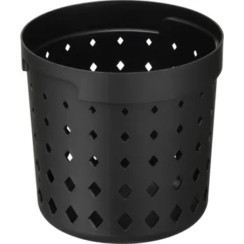 Úložný box Košík, organizér, úložný box kulatý SEOUL M Černý