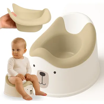 Kojenecká hygiena PRIMABOBO Nočník ALEX pro děti, vyjímatelná VNITŘNÍ NÁDOBA, velký, BÉŽOVÝ