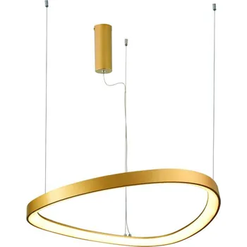 ACA Lighting závěsné svítidlo LED 73W CCT 5800lm HARMONY zlatá, hliník IP20 BR97LEDP80GDCCT