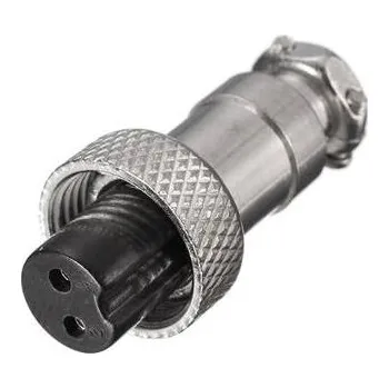 Elektrický konektor LaskaKit_cz Konektor 12mm GX12 - 2p, kabel