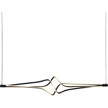 ACA Lighting závěsné svítidlo SHINE LED 48W 3800lm CCT IP20 černý hliník + akryl HM607LEDPBKCCT