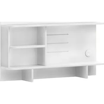 Psací stůl Malý nástavec s USB k psacímu stolu Vendella - bílá