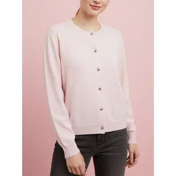 Dámská móda Sinsay - Kardigan s&nbsp;přední částí na knoflíky - pastelová růžová - 131IJ-03X - 131IJ-03X-XL