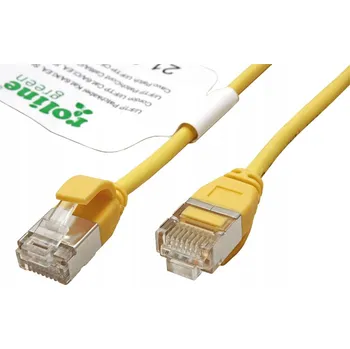 Síťový kabel Patchcord Roline U/FTP 6a RJ45 / RJ45 1,5 m žlutý