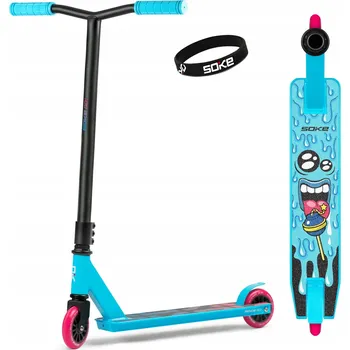 Koloběžka FREESTYLE KOLOBĚŽKA SOKE GO! TYRKYSOVÁ 100 mm STUNT PROFESIONÁLNÍ