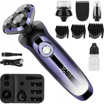 Holicí strojek 5V1 HOLICÍ STROJEK PÁNSKÝ HOLICÍ STROJEK NA VOUSY A HLAVU ZASTŘIHOVAČ VODOTĚSNÝ