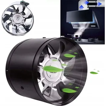 Domácí ventilátor POTRUBNÍ VENTILÁTOR 150 mm PRŮMYSLOVÝ VÝKONNÝ JEDNOFÁZOVÝ AXIÁLNÍ 530 m3/h