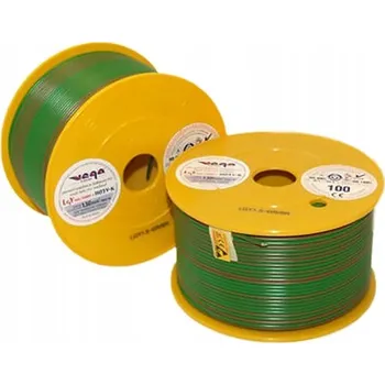 elektrický kabel Vodič LGY/H05V-K 1,50 mm2 100 m Zeleno-Hnědý