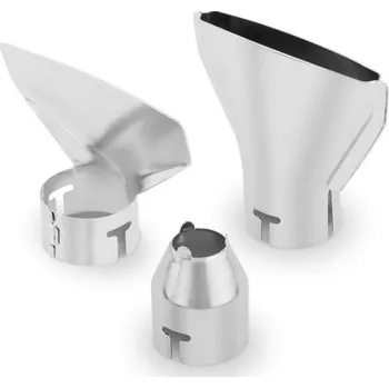 Zahradní dekorace 3-dílná sada univerzílních trysek pro horkovzdušné pistole Wagner -Rozšířená tryska 75mm, Zúžená (bodová) tryska - 14mm, Tryska pro ochranu skla, kód: 02370673