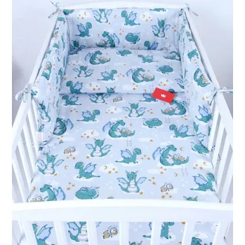 Dětská postýlka Souprava do postýlky 3 díly - dráčci