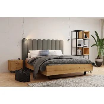 Předsíňová stěna Čalouněný nástěnný panel plot 20 x 70 x 5 cm šedobéžová