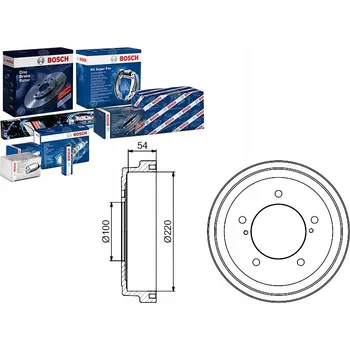 Brzdový buben Bosch 0 986 477 236 Brzdový buben