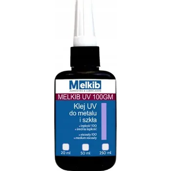 Průmyslové lepidlo Melkib UV 100GM 50 ml UV lepidlo na sklo a kov, teplotně odolné