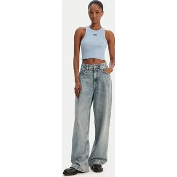 Dámské oblečení HUGO Top Baby 50511450 Světle modrá Slim Fit L