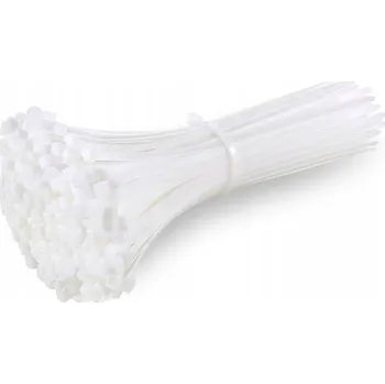 Stahovací páska Kabelová páska 3,6 x 200 mm NEUTRÁLNÍ 100 ks STAHOVACÍ PÁSKY BRADAS