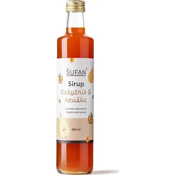 Sirup Rakytníkový sirup s hruškou Šufan & Sirupárna 500 ml