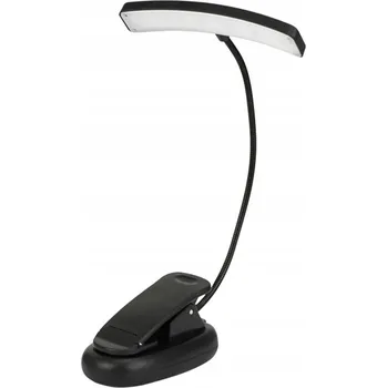 Lampička LED Stolní Lampa s Klipem na Čtení Alogy Černá 27cm, 3 režimy svícení