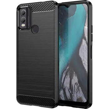 Pouzdro na mobilní telefon Techsuit Carbon Silicone Nokia C22 Černá